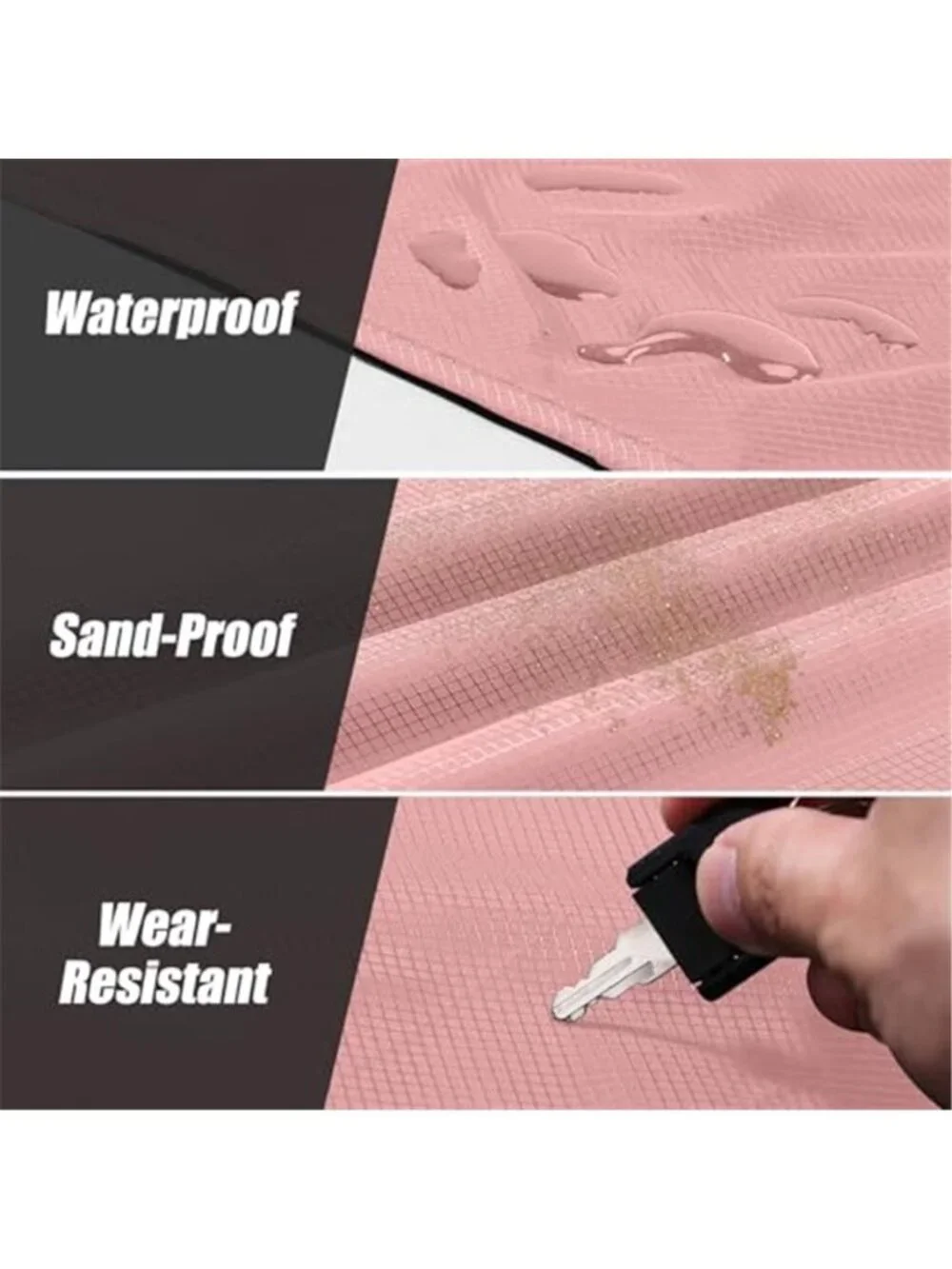 Waterproof Beach Blanket Sandproof Picnic Mat Lightweight Camping Travel Blanket